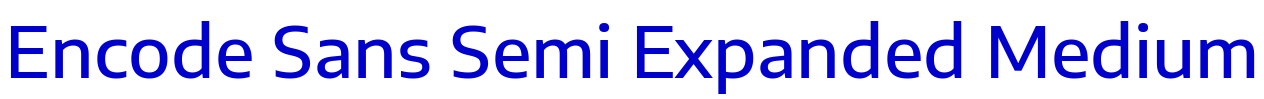 Encode Sans Semi Expanded Medium шрифт